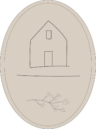 vi&växterna emblem hus och kvist beige